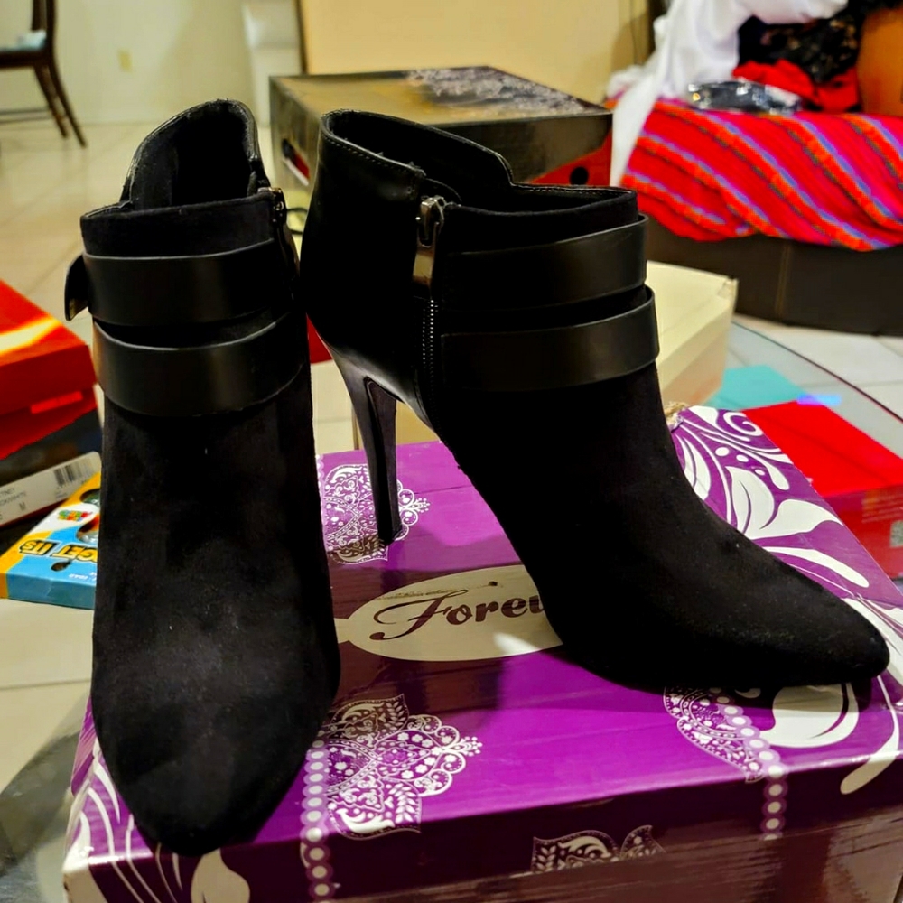 Suede ankle boots